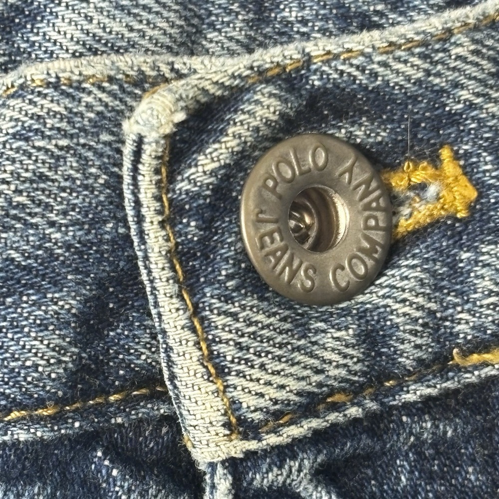 Polo Ralph‎ Lauren Men's 40x32 Patchwork Distressed Denim Y2K - Picture 8 of 12